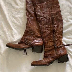Over-the-knee-leather Boots